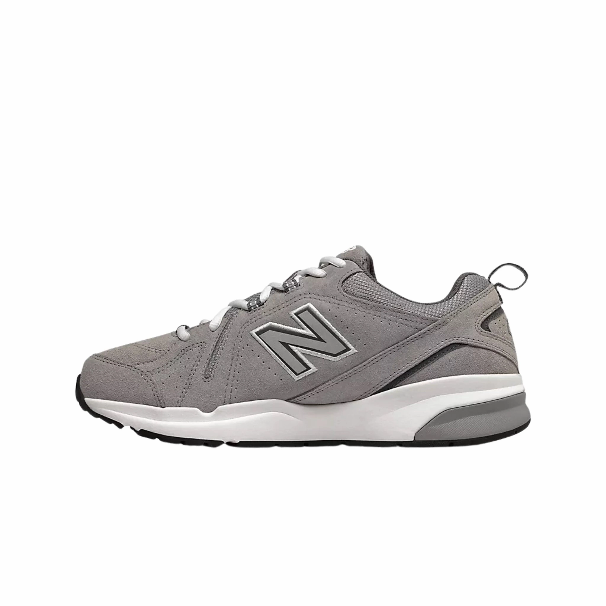 Ergonomic Heel Cup Glam fit New Balance Men's 608V5 Training Shoes - Team Away Grey with Castlerock
