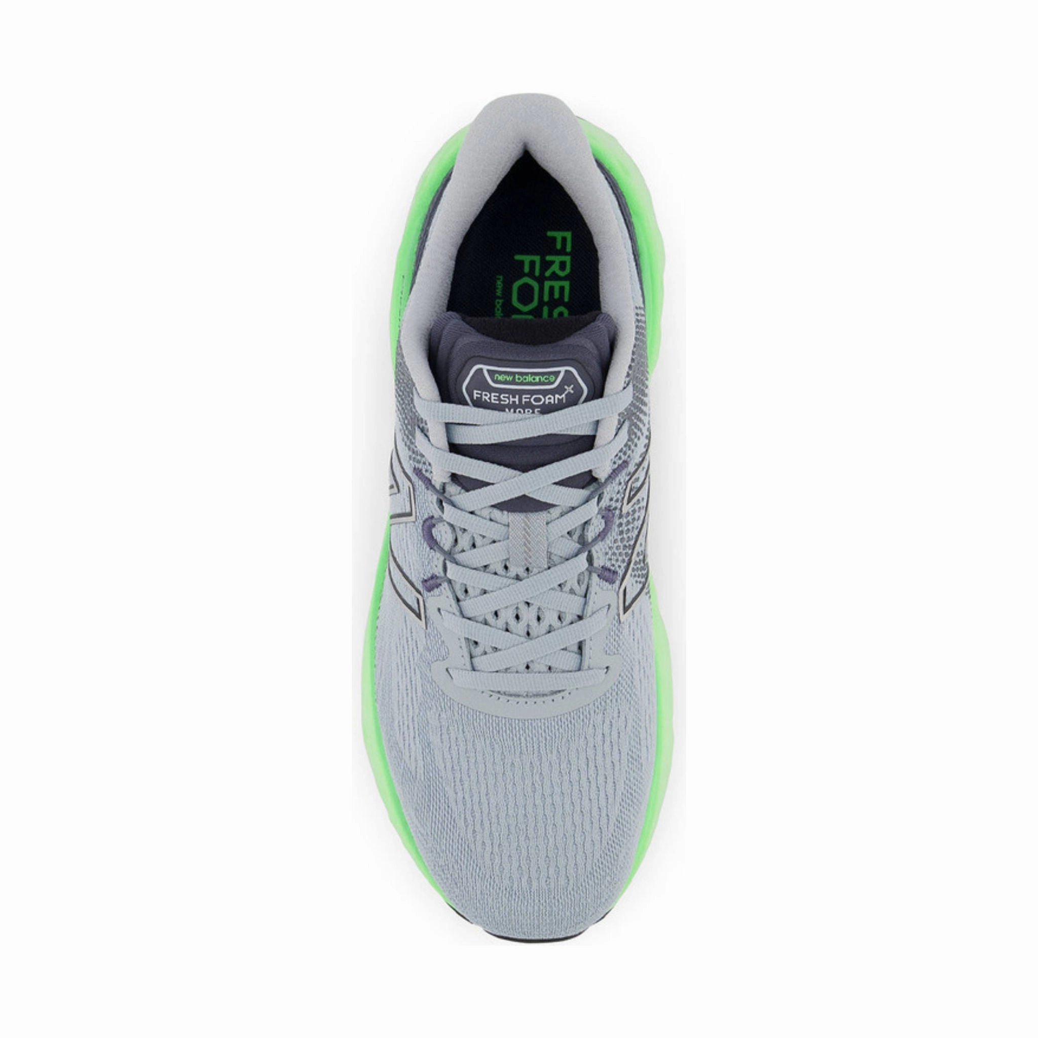 New Balance Men's Fresh Foam More v3 Shoes - Light Slate/Vibrant Spring Tailored grip