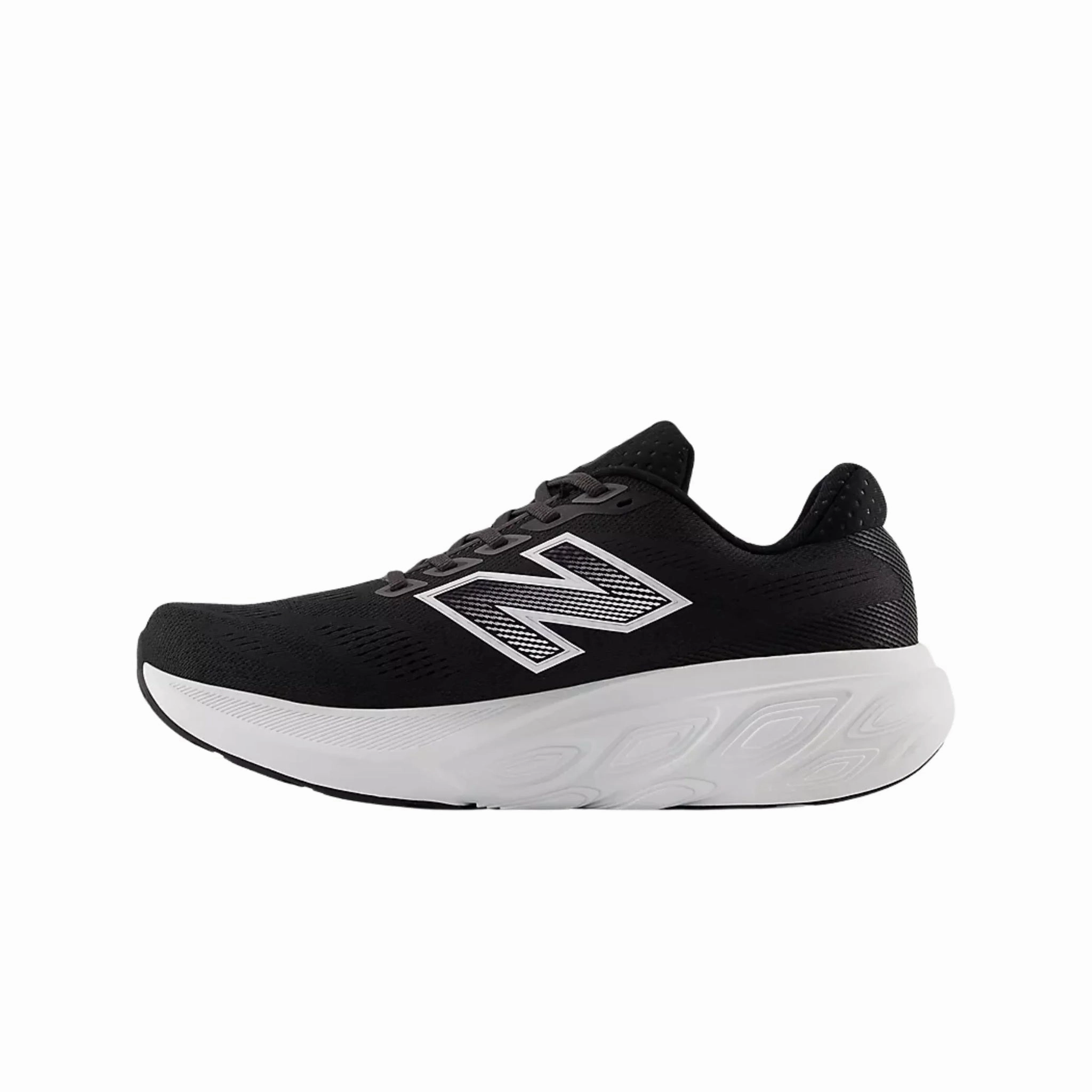 Speed-Friendly New Balance Men's Fresh Foam X 880v15 Running Shoes - Black with White and Reflection