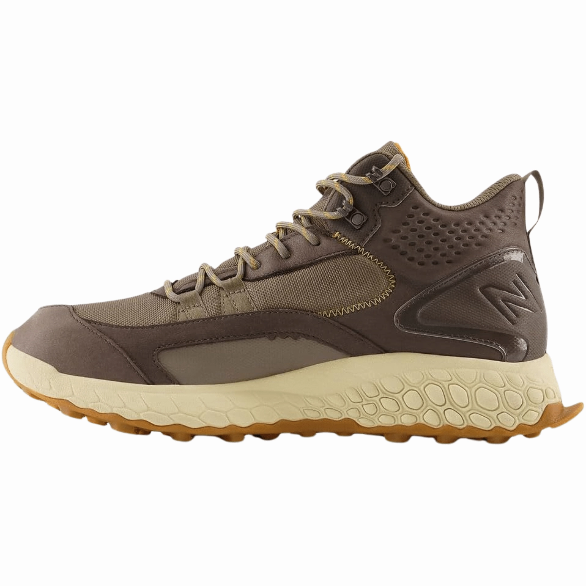 New Balance Men's Fresh Foam X Hierro Mid GTX Hikers - Wren/Bungee/Golden Hour Stretch Laces