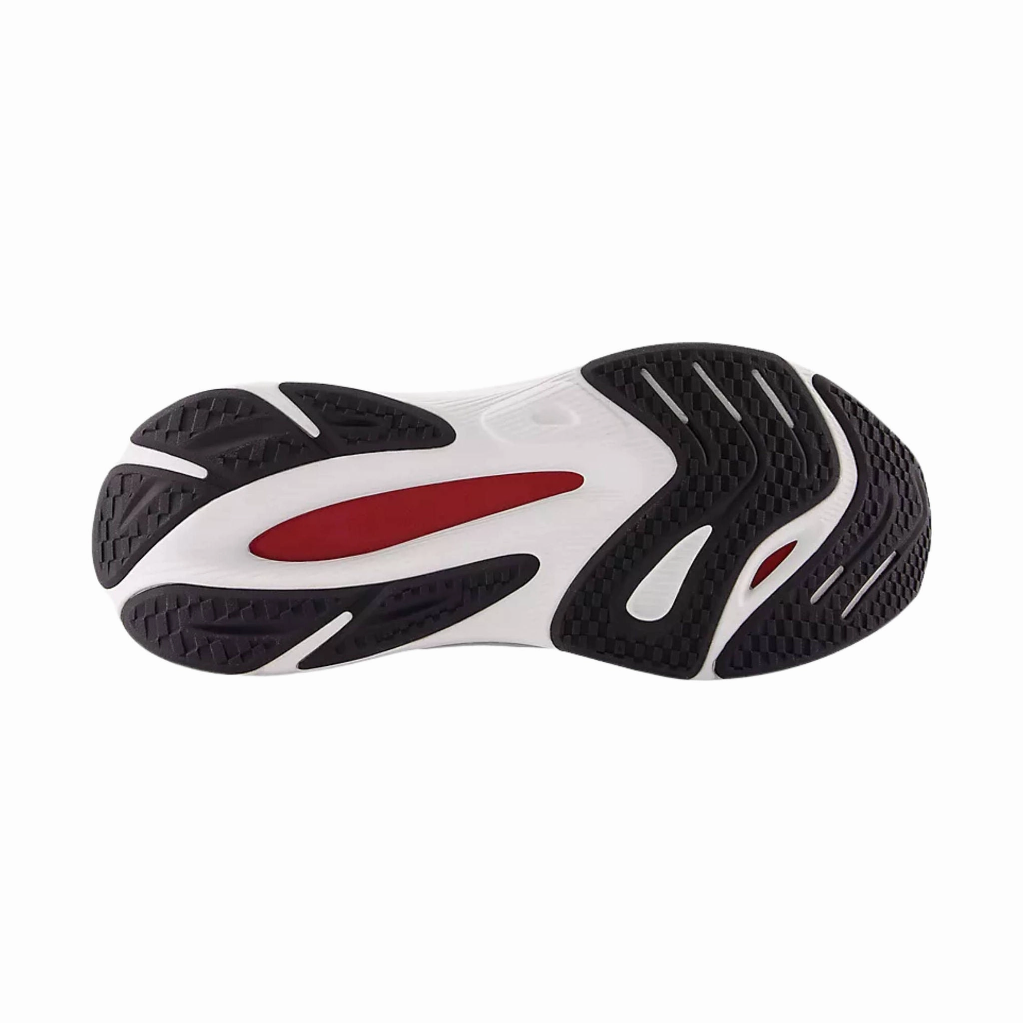 Anti Friction New Balance Men's FuelCell Walker Elite Shoes - Black with Team Red and Silver