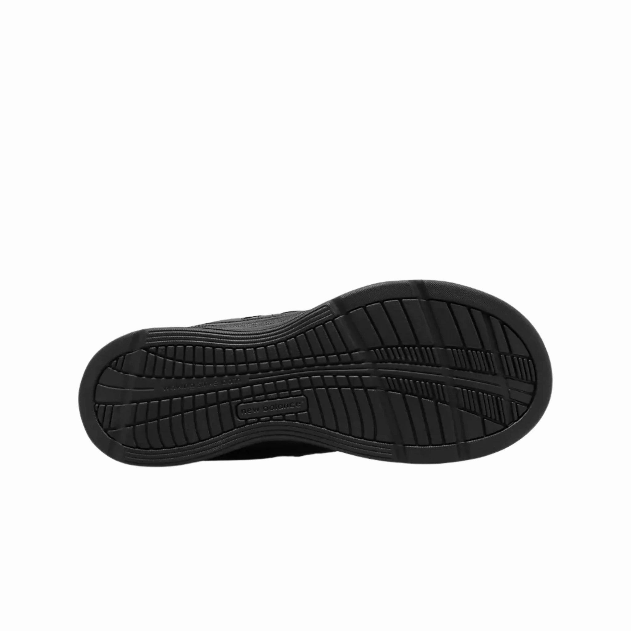 Travel Ease Slip Resistant New Balance Men's Hook and Loop Walking Shoes - Black