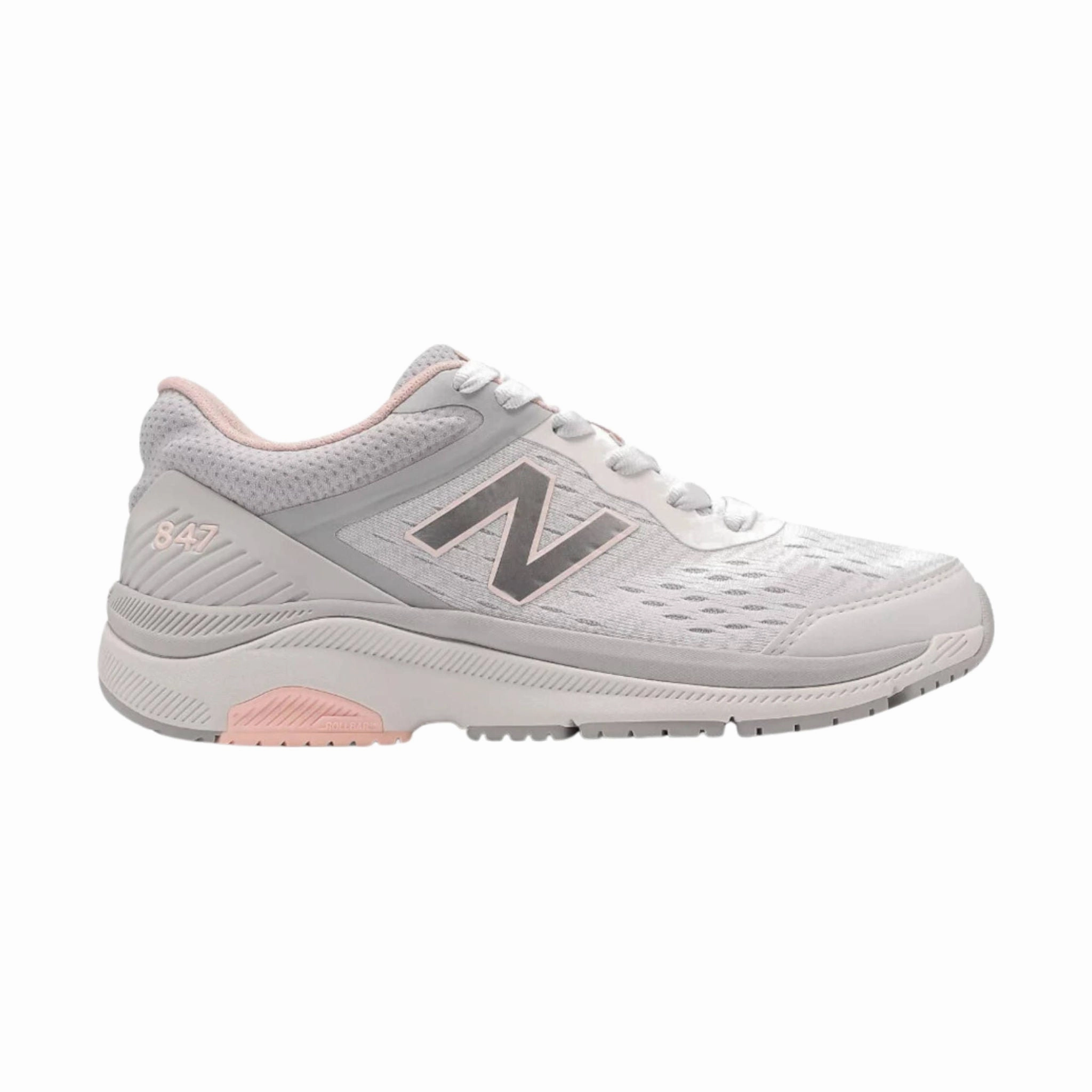 Agile Fit New Balance Women's 847v4 Walking Shoes - Grey/Pink