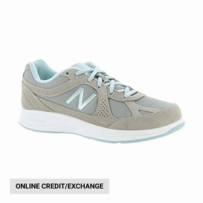 Quick Motion New Balance Women's 877V1 Walking Shoes - Silver/Blue