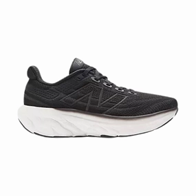 New Balance Women's Fresh Foam X 1080v13 Running Shoe - Black With White Textured Upper Structured wear