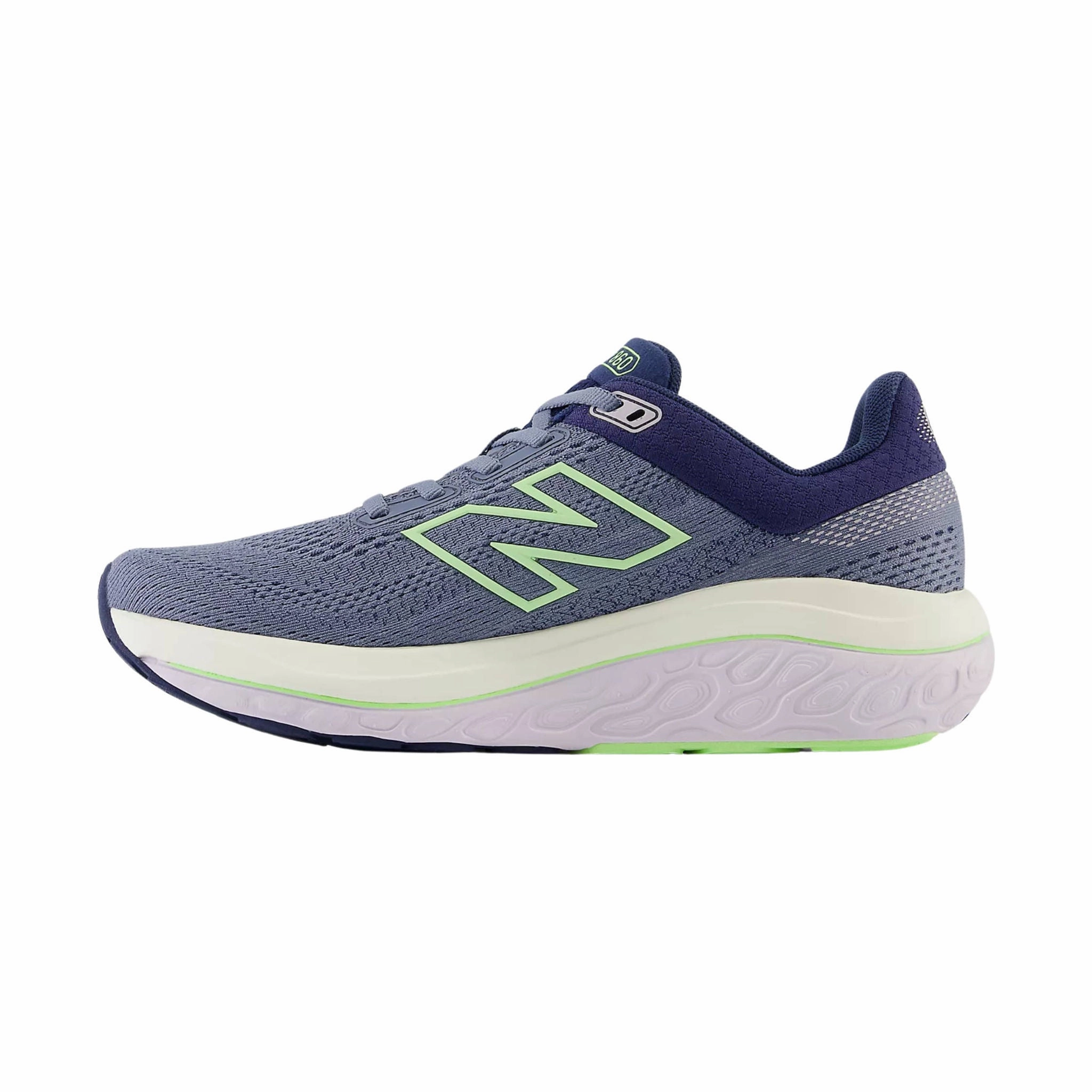 Comfort Panel New Balance Women's Fresh Foam X 860v14 Running Shoe - Arctic Grey with Sea Salt and Bleached Lime Glo