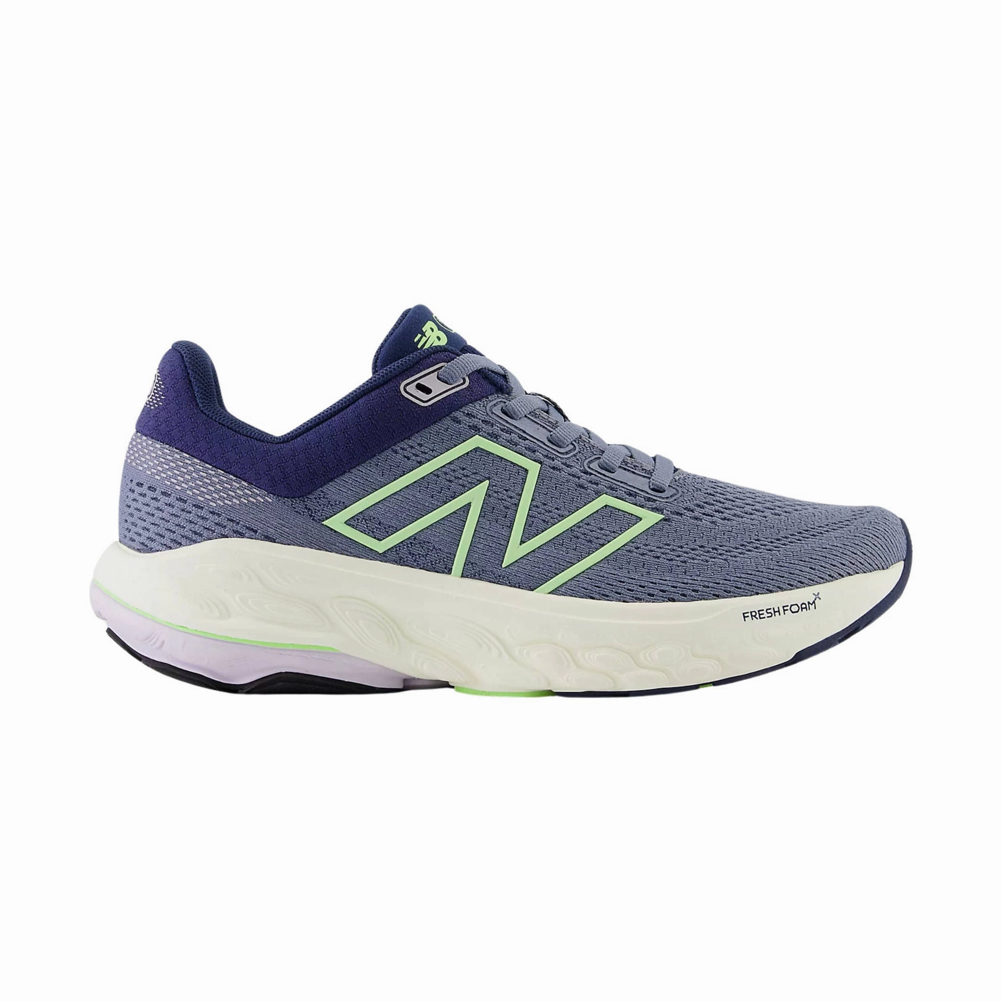 Sculpted cushioning Effortless Silhouette New Balance Women's Fresh Foam X 860v14 Running Shoe - Arctic Grey with Sea Salt and Bleached Lime Glo