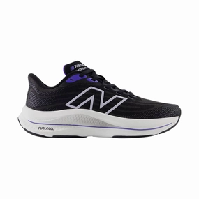 Quick Release Multi Terrain New Balance Women's FuelCell Walker Elite Shoes - Black with Indigo and Grey Violet