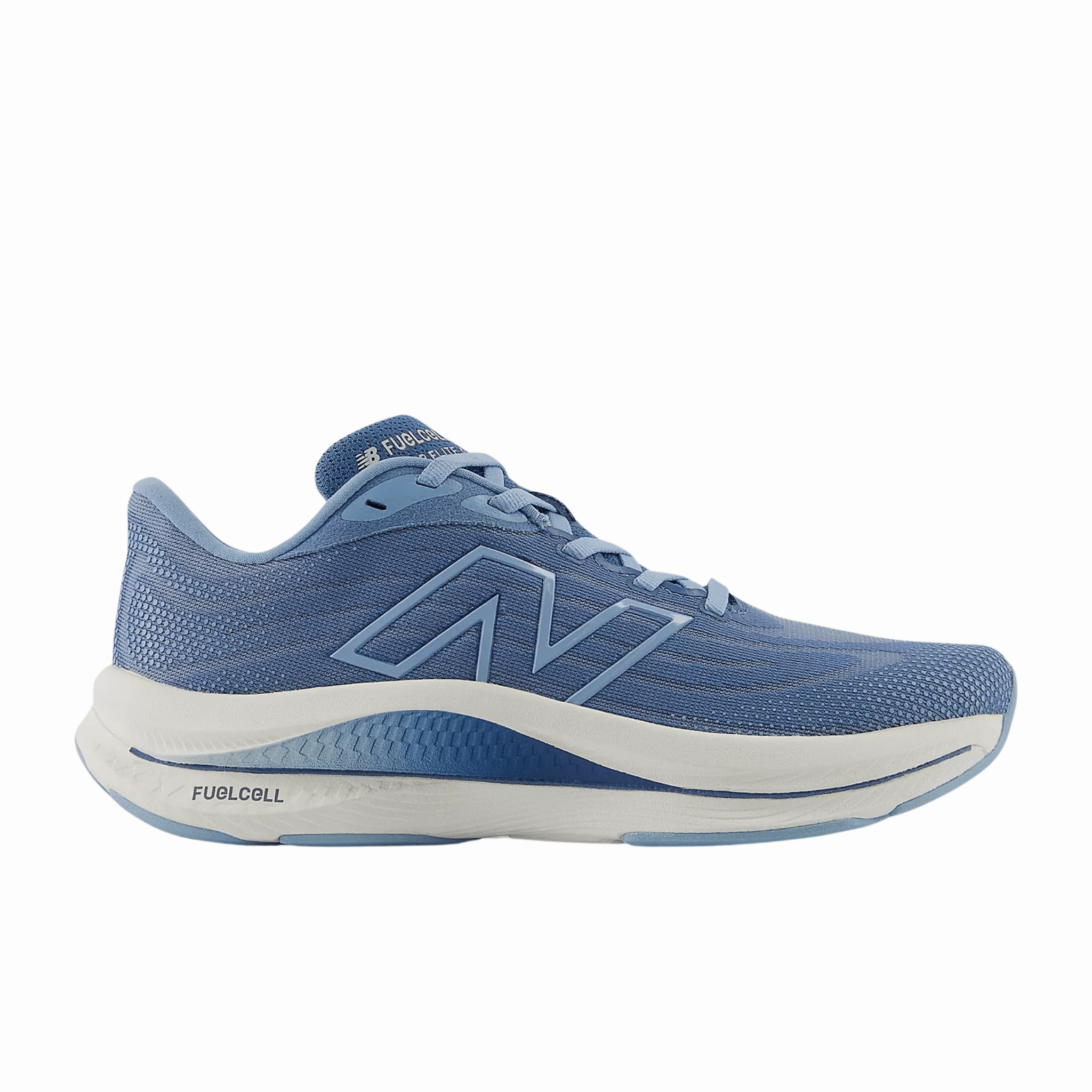 New Balance Women's FuelCell Walker Elite Shoes - Heron Blue with Chrome Blue and Sea Salt Ergonomic Heel Counters