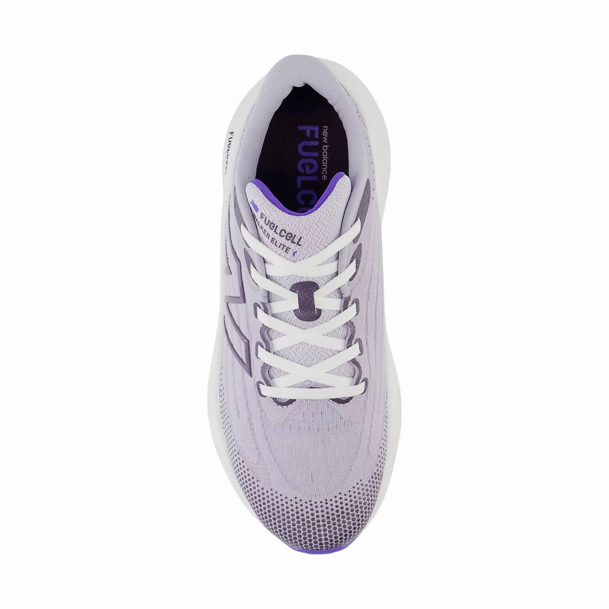 New Balance Women's FuelCell Walker Elite Walking Shoes - Grey Violet with Indigo and Shadow Luxe sole