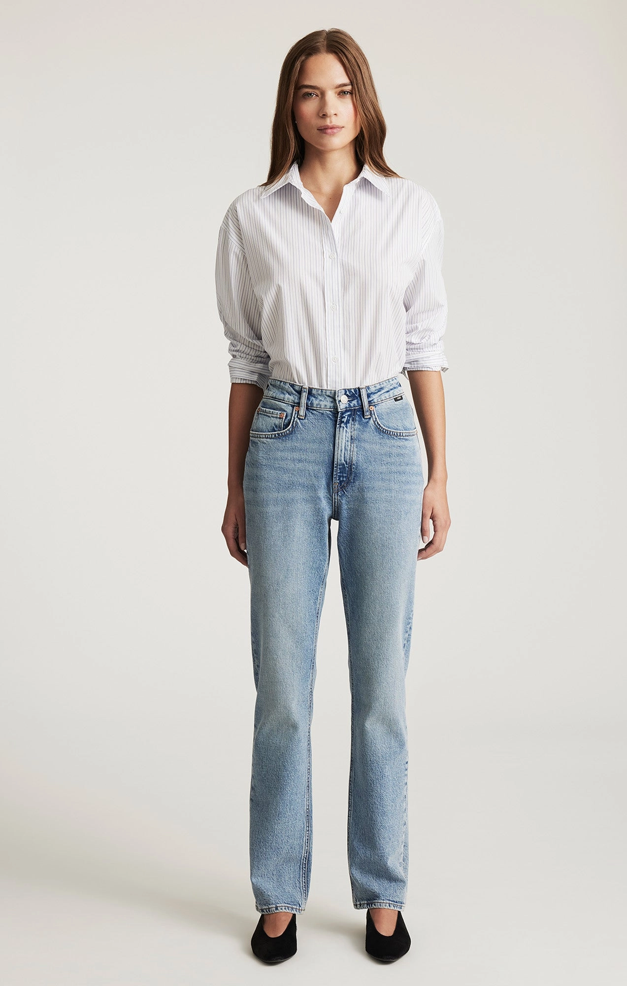 NEW YORK STRAIGHT LEG IN DARK VINTAGE CLASSIC BLUE Eco Friendly Date Night