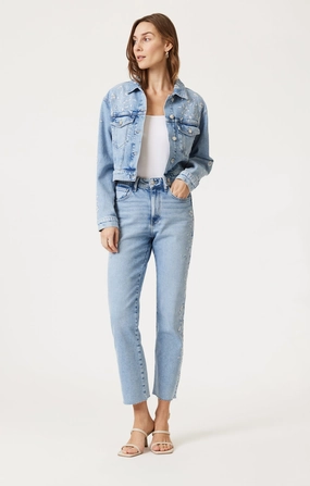 All Time Basic NEW YORK STRAIGHT LEG IN LIGHT BLUE BLOOM DENIM