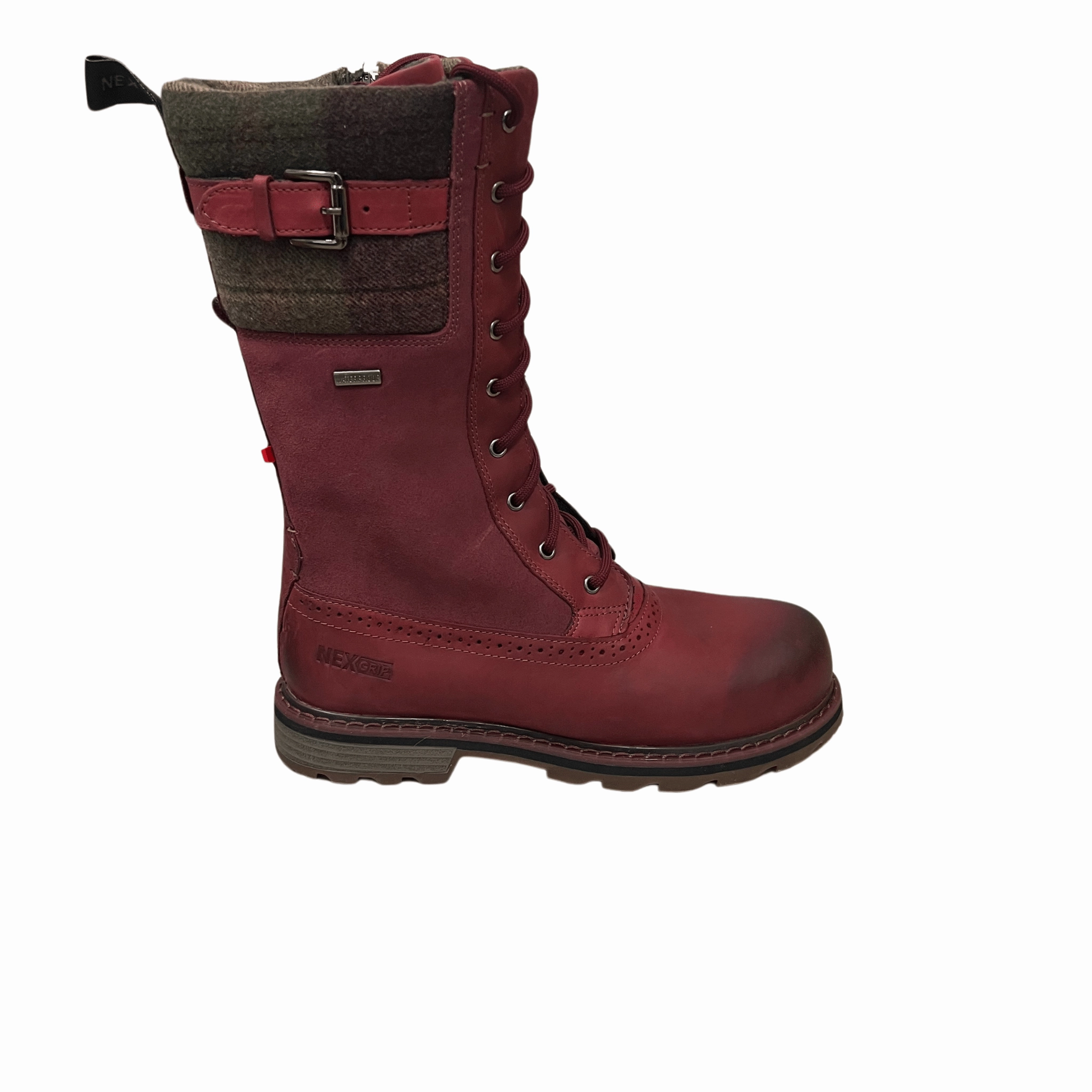 Nexgrip Women's Ice JENNA 5.0 Winter Boots - Burgundy Padded Interior Active Nomad