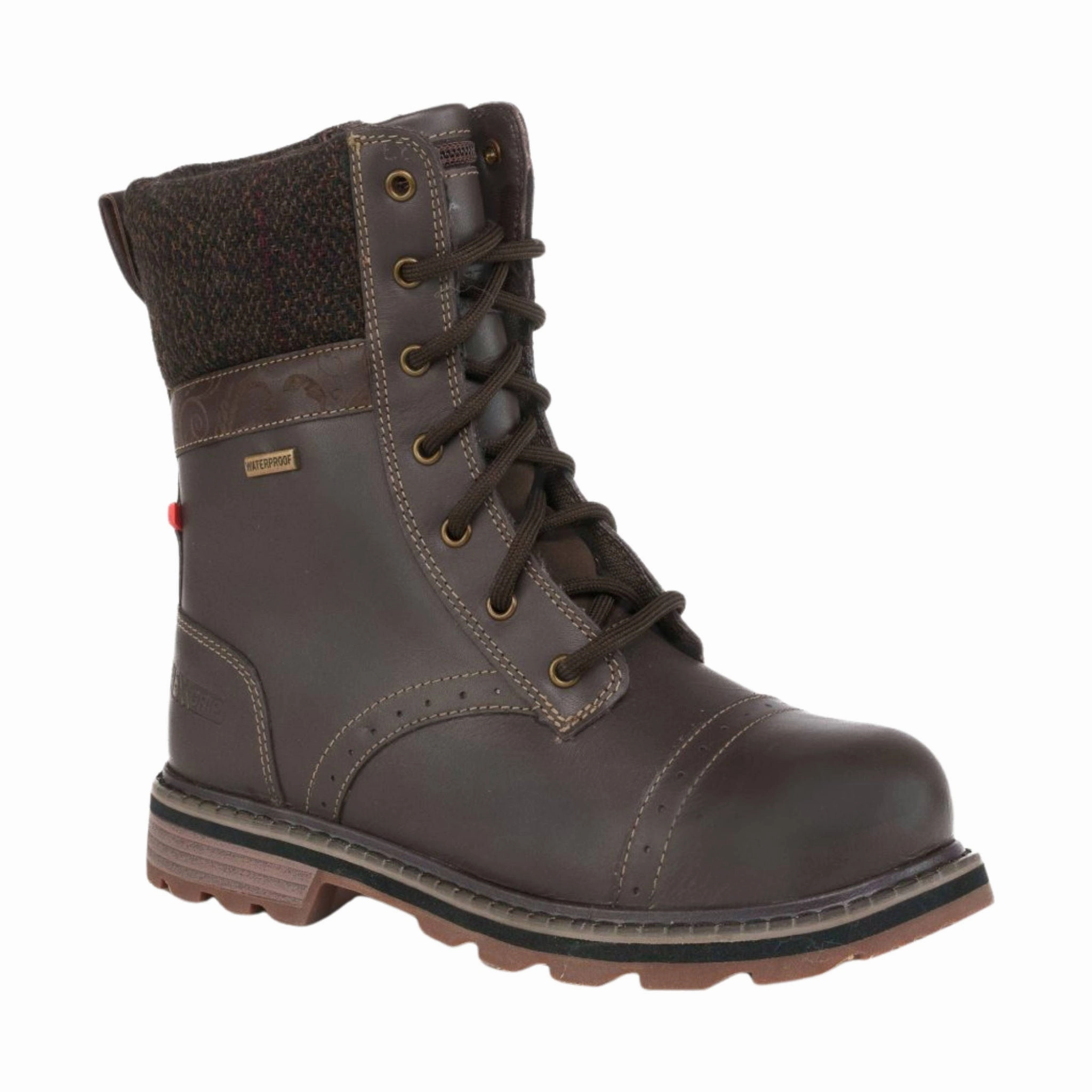Nexgrip Women's Ice RUBY 5.0 Winter Boots - Chocolate Leather Comfort Easy Match