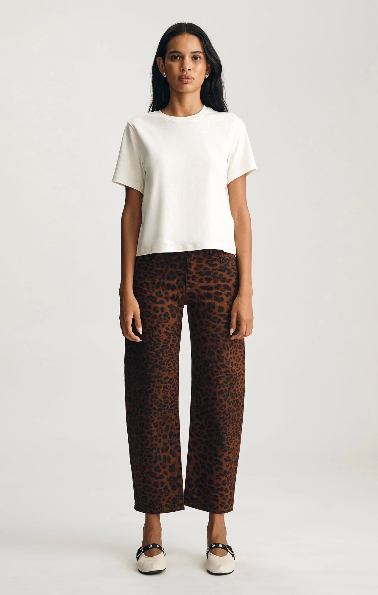 NICA BARREL IN BROWN CITA DENIM Winter Warmth Minimalist