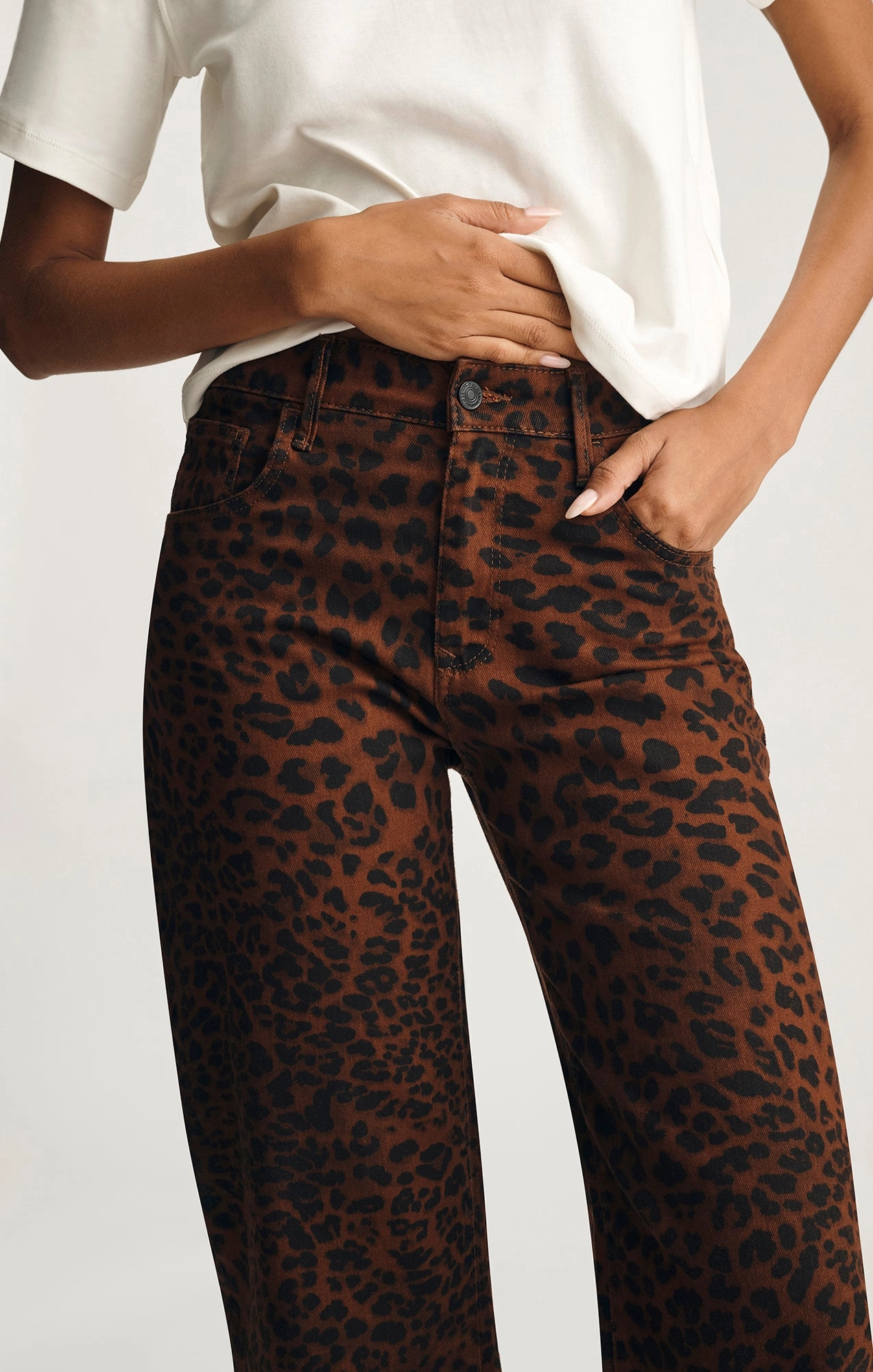 NICA BARREL IN BROWN CITA DENIM Easy Wearing