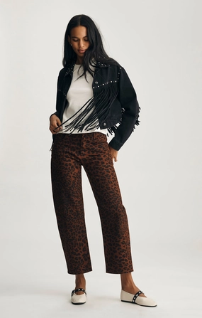 Lightweight Denim Daily Uniform NICA BARREL IN BROWN CITA DENIM