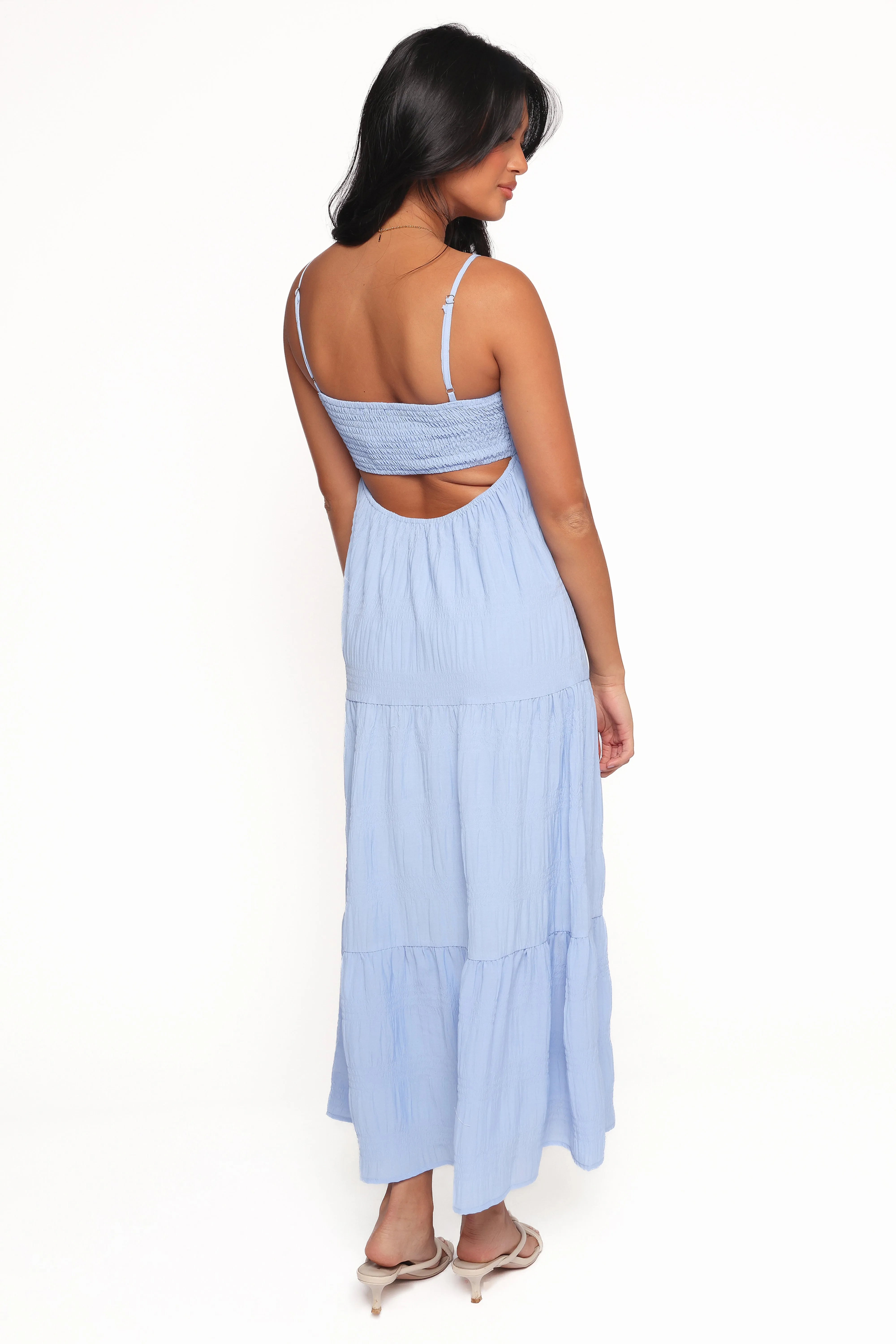 Light and Breezy Fashionable Look Nina Maxi Dress - Dusty Blue