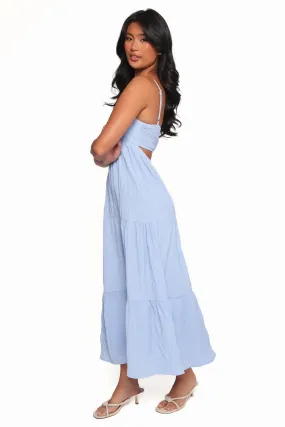 Pose Glow Smooth Flow Nina Maxi Dress - Dusty Blue