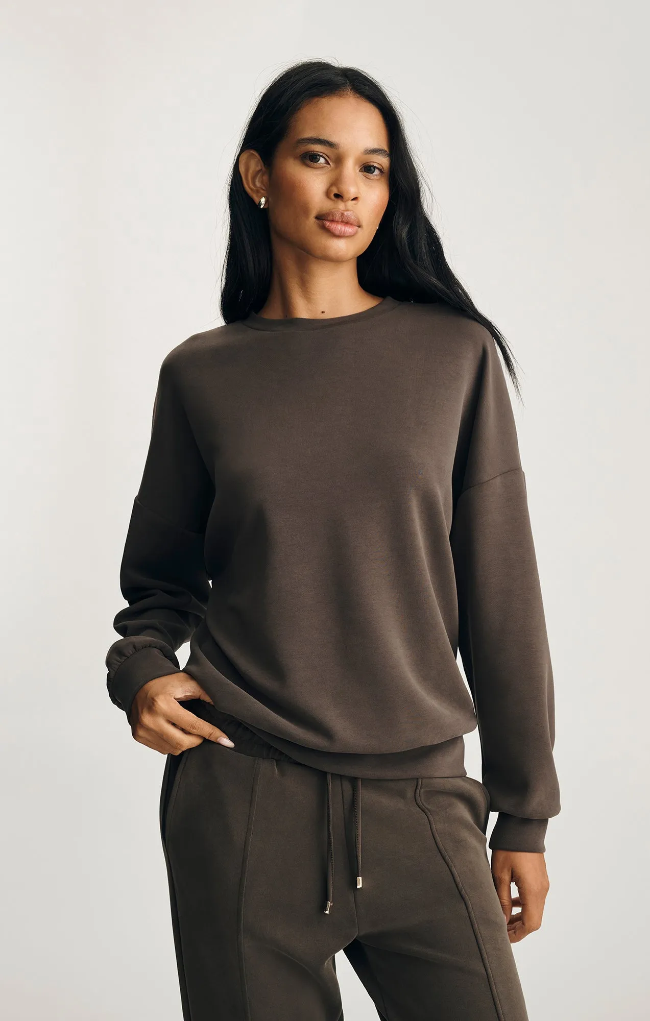 LUXE TOUCH TENCEL? SWEATSHIRT IN DELICIOSO Fashion Comfort