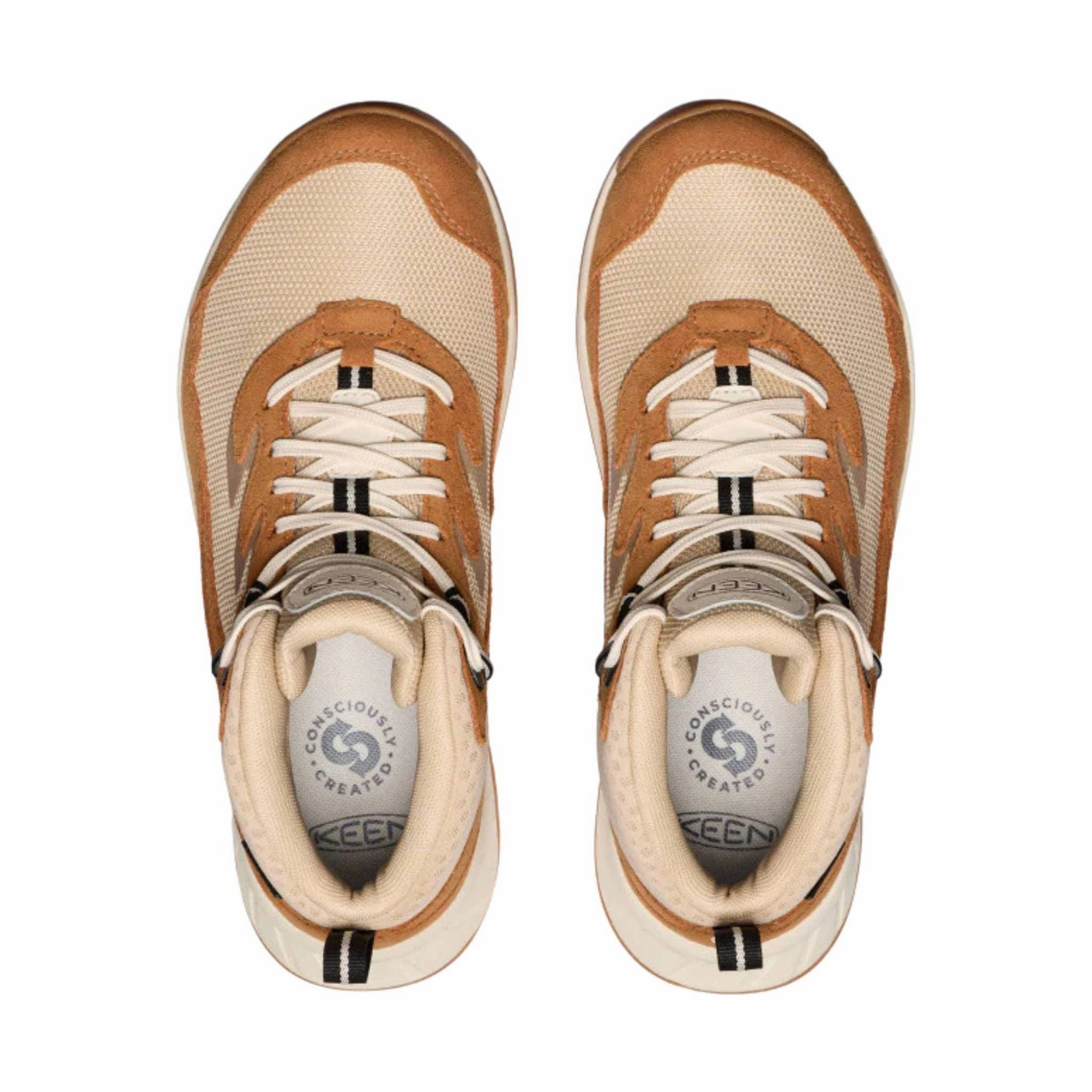 KEEN Women's Hightrail Waterproof Hiking Boots - Safari/Chipmunk Cushioned Step Rainy Days Long Last