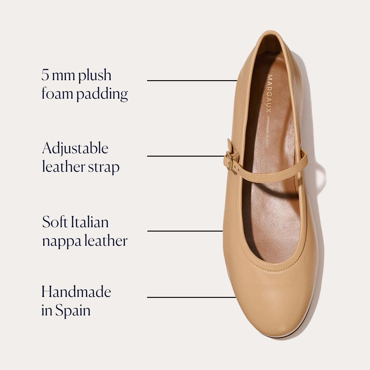 mesh material Cushion Fit The Demi Jane - Dune Nappa