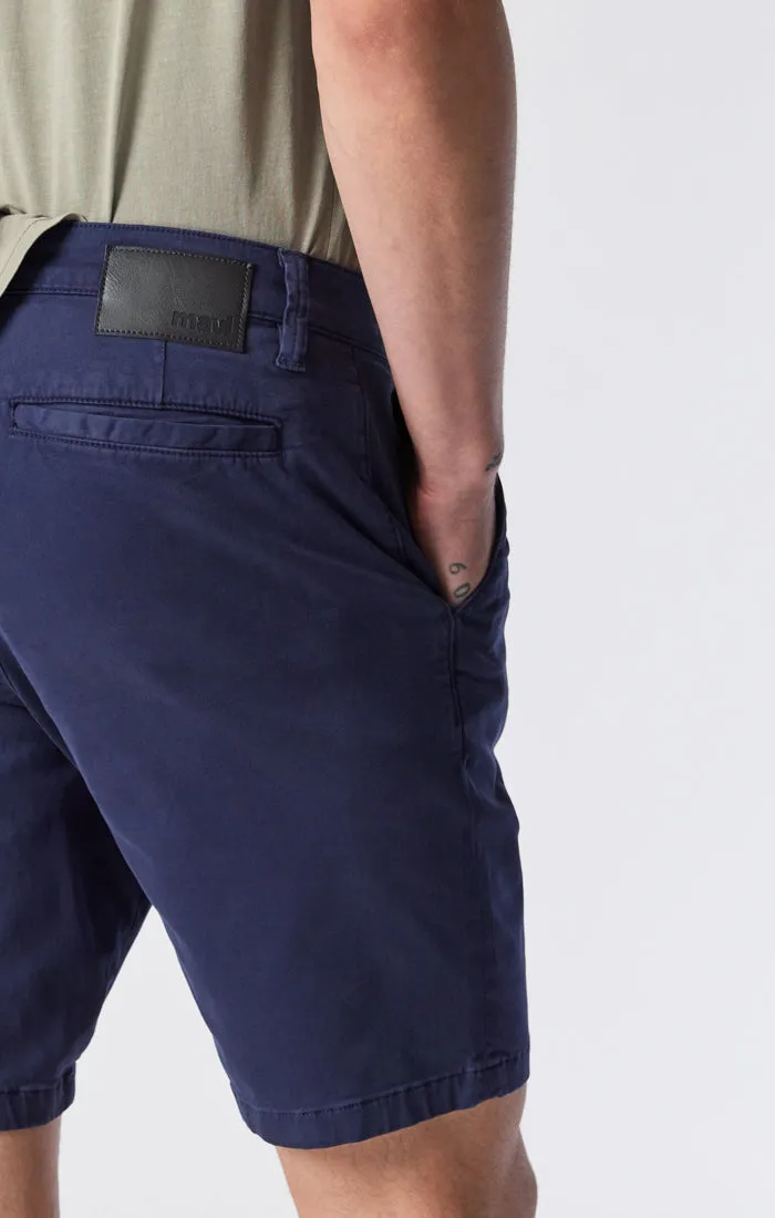 NOAH SHORTS IN DARK NAVY TWILL Exclusive item