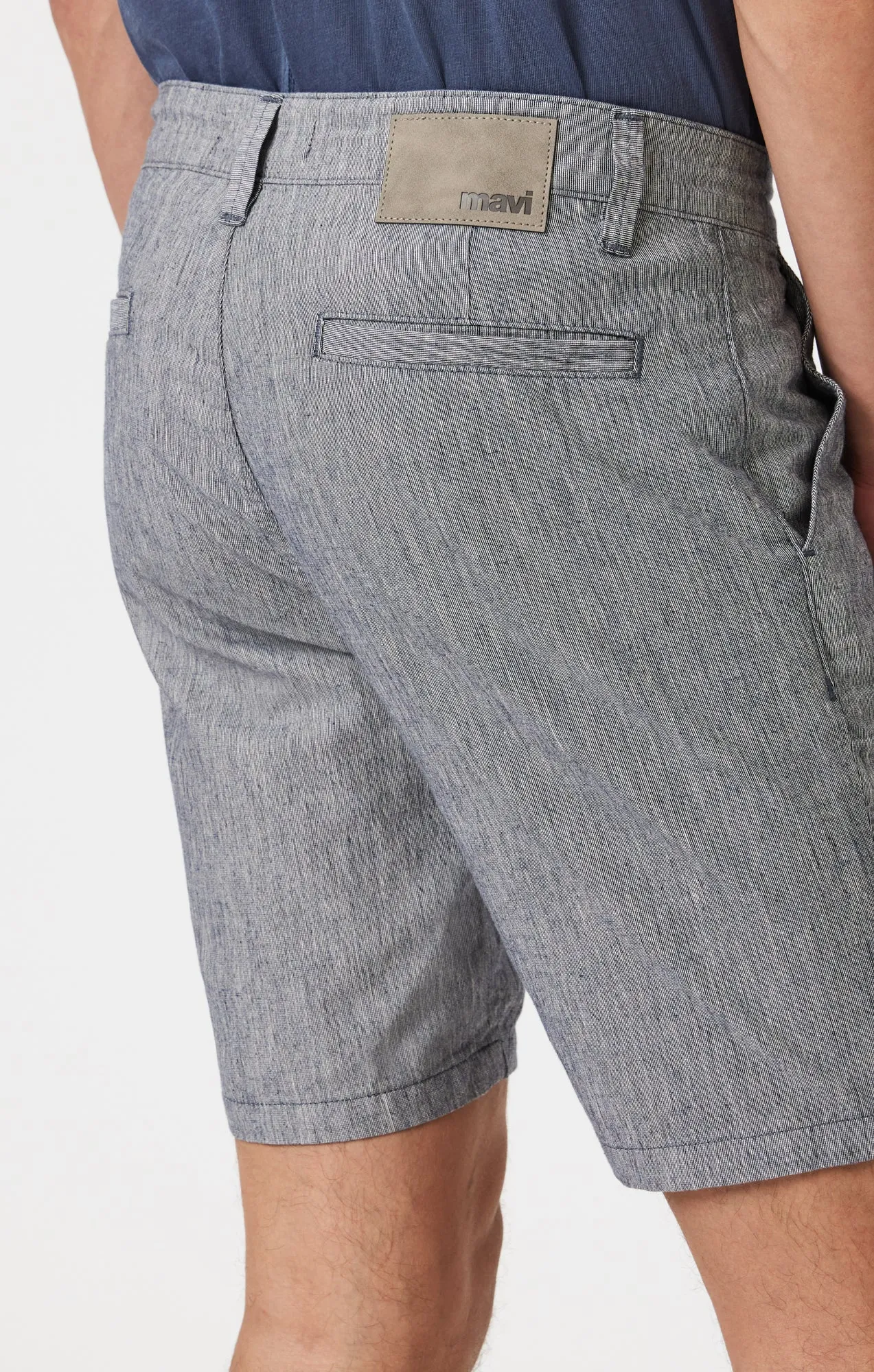 Christmas gift Active Performance NOAH SHORTS IN NAVY LINEN STRIPE