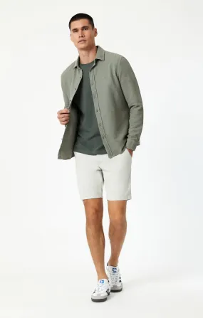 NOAH SHORTS IN OYSTER MUSHROOM LUXE TWILL Poolside Wear Sweat Resistant Coating
