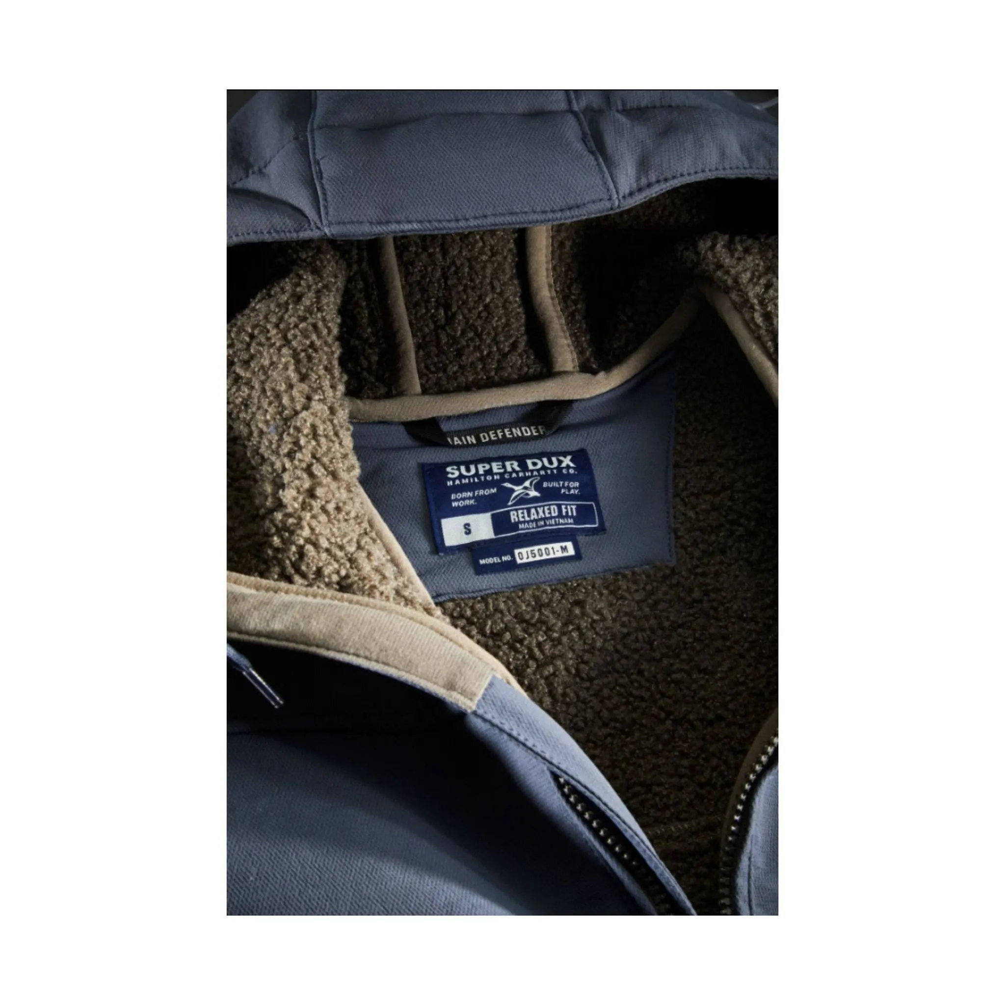 Soft Interior Coating Carhartt Men's Super Dux Sherpa Lined Relaxed Fit Active Jac - Bluestone