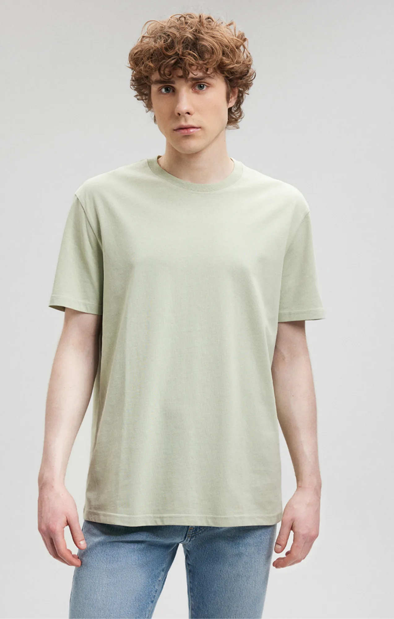 Breathable apparel CLASSIC CREW NECK T-SHIRT IN DESERT SAGE