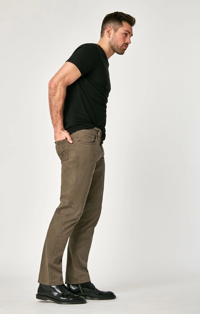 Perfect Fit ExtendedSizeRange MATT RELAXED STRAIGHT LEG IN DUSTY OLIVE TWILL