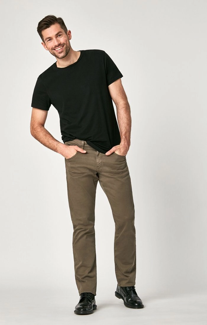 Neutral Look MATT RELAXED STRAIGHT LEG IN DUSTY OLIVE TWILL