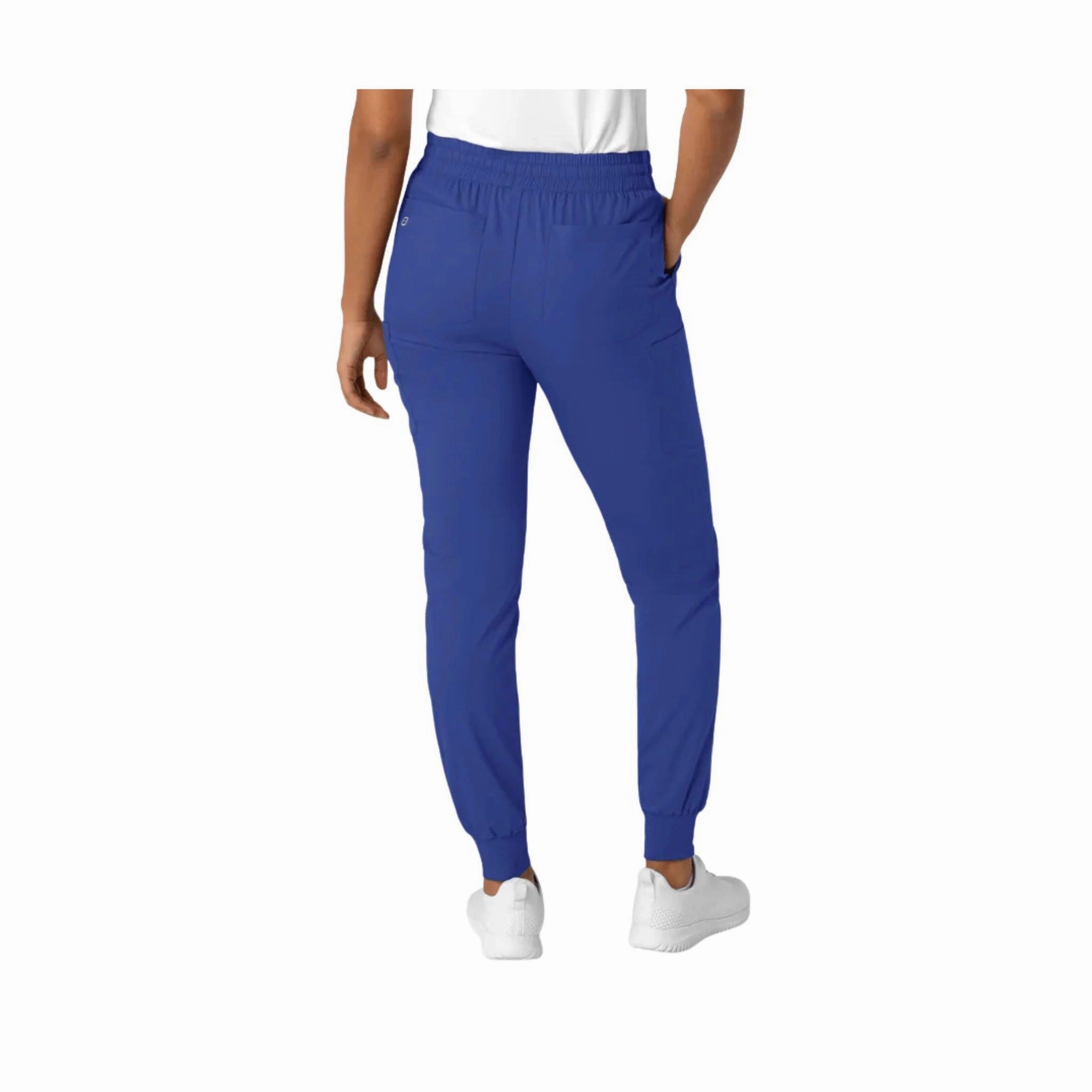 Wink Women's Boundless Jogger Scrub Pant - Galaxy Blue Snug Waist Breathable Motion