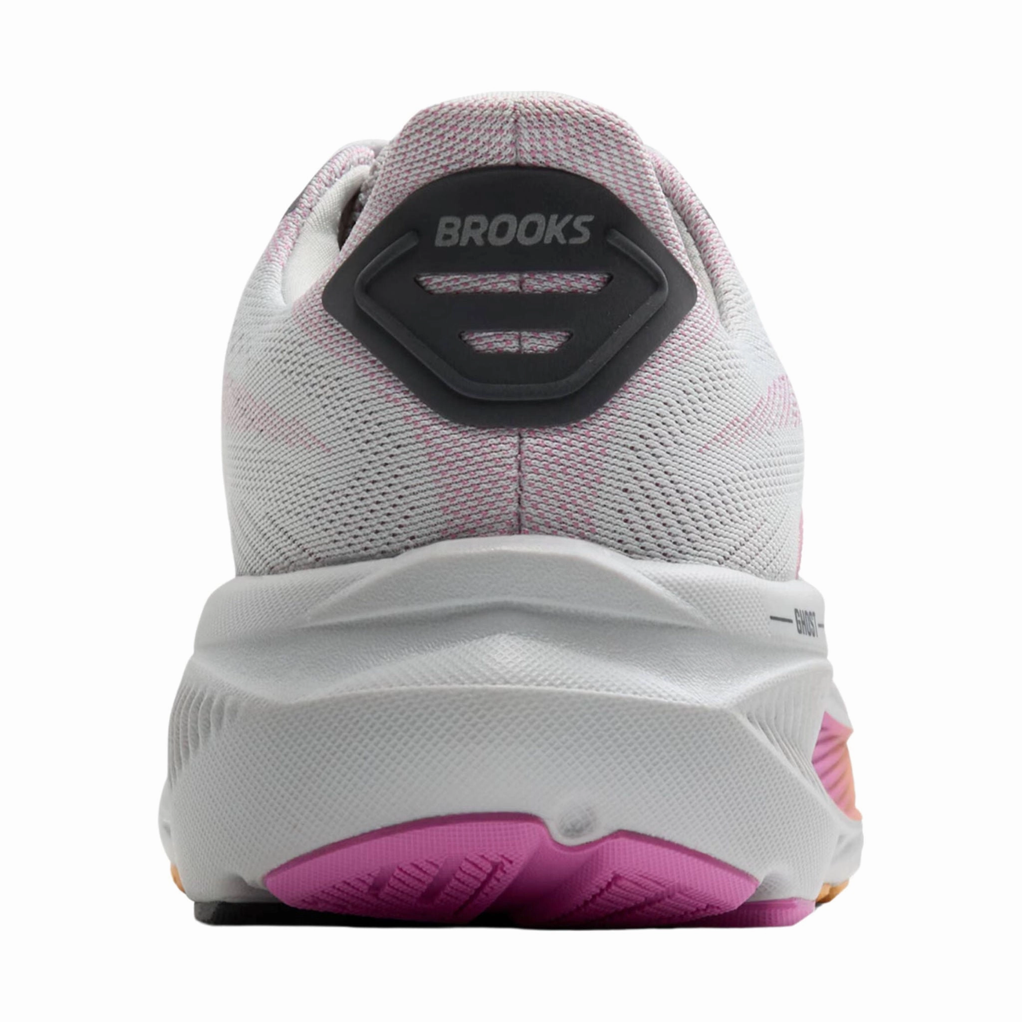 Abrasion Shield Casual Shoes Brooks Women's Ghost 17 Road Running Shoes - Oyster/Apricot/Pink