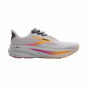 Brooks Women's Ghost 17 Road Running Shoes - Oyster/Apricot/Pink Padded Step