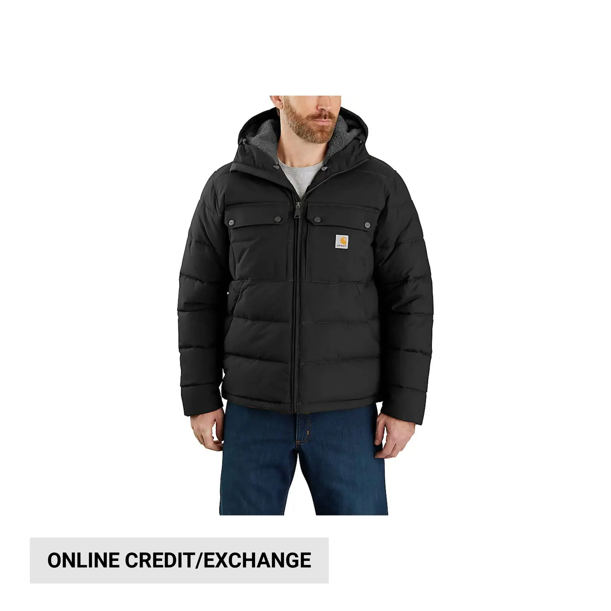 Carhartt Men's Montana Loose Fit Insulated Jacket - Black Rugged Daily Style Fashion Forward