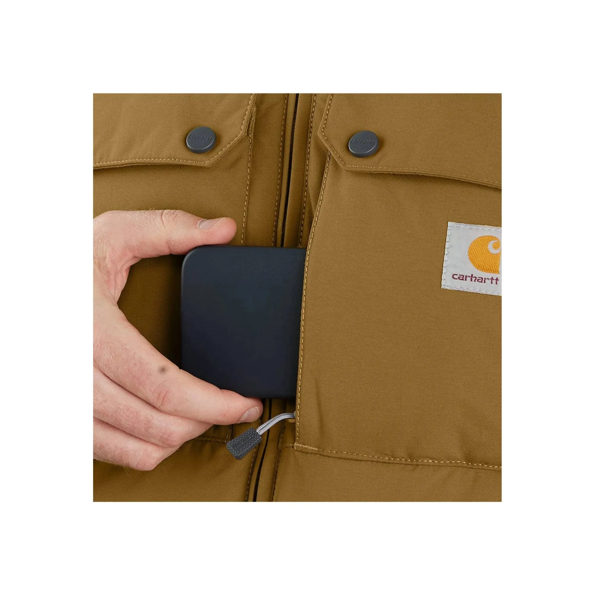 Water Resistant Carhartt Men's Montana Loose Fit Insulated Jacket - Black