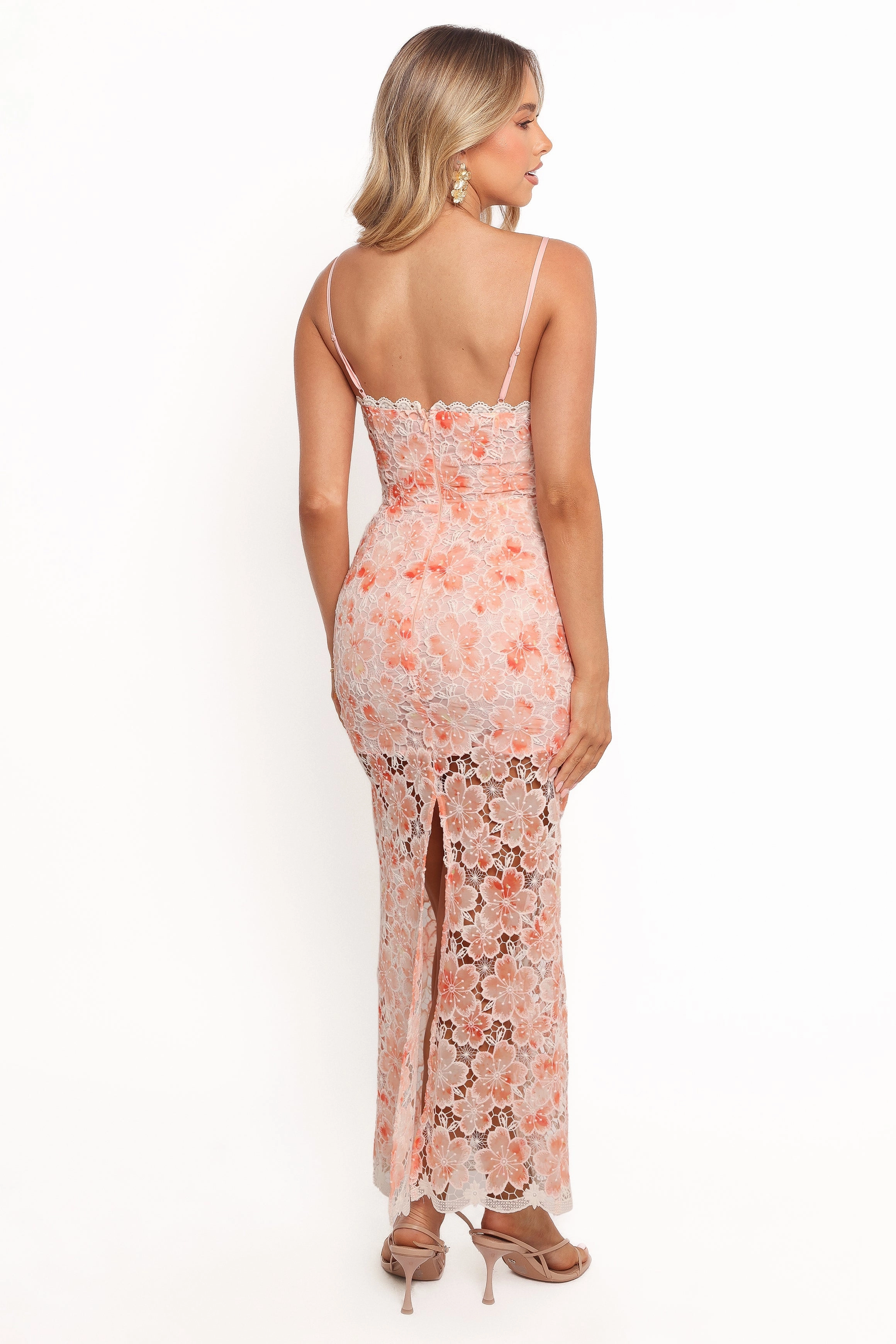 Soft Hue Side-Pocket Novie Maxi Dress - Floral