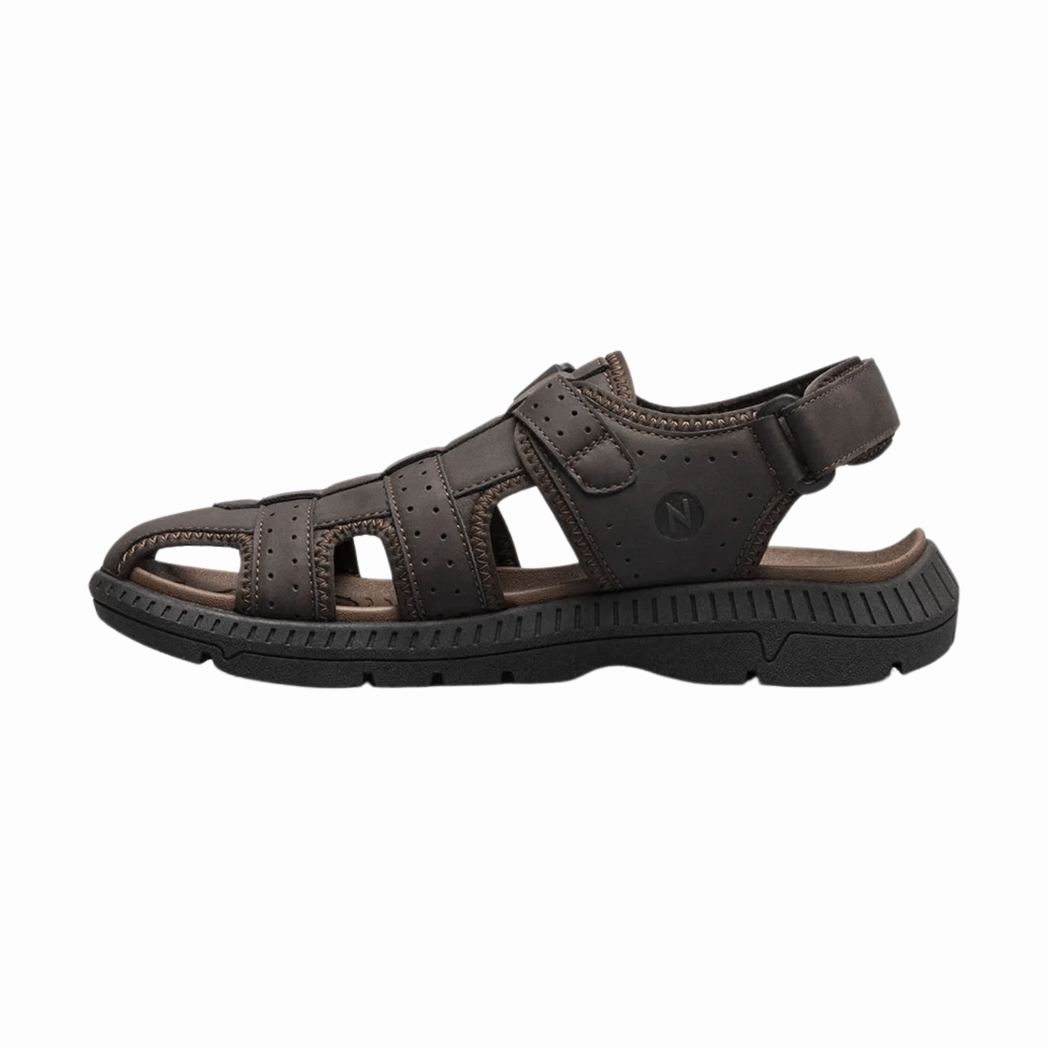 Comfy Outdoor Shoes Stride Light Nunn Bush Men's Laguna Closed Toe Fisherman Sandals - Brown