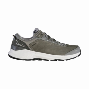 Oboz Men's Cottonwood Low Waterproof Hiking Shoes - Hazy Grey Street Focus Comfortable Strapping