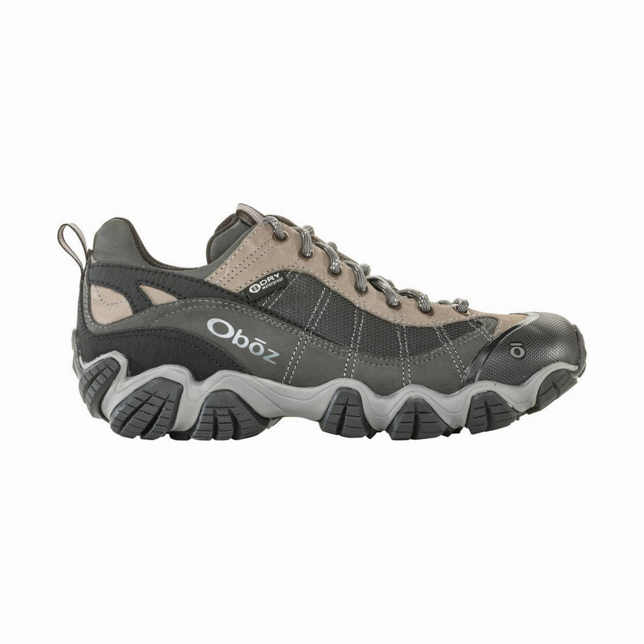 Durable Mesh Oboz Men's Firedrand II Low Waterproof Hiking Shoe - Gray