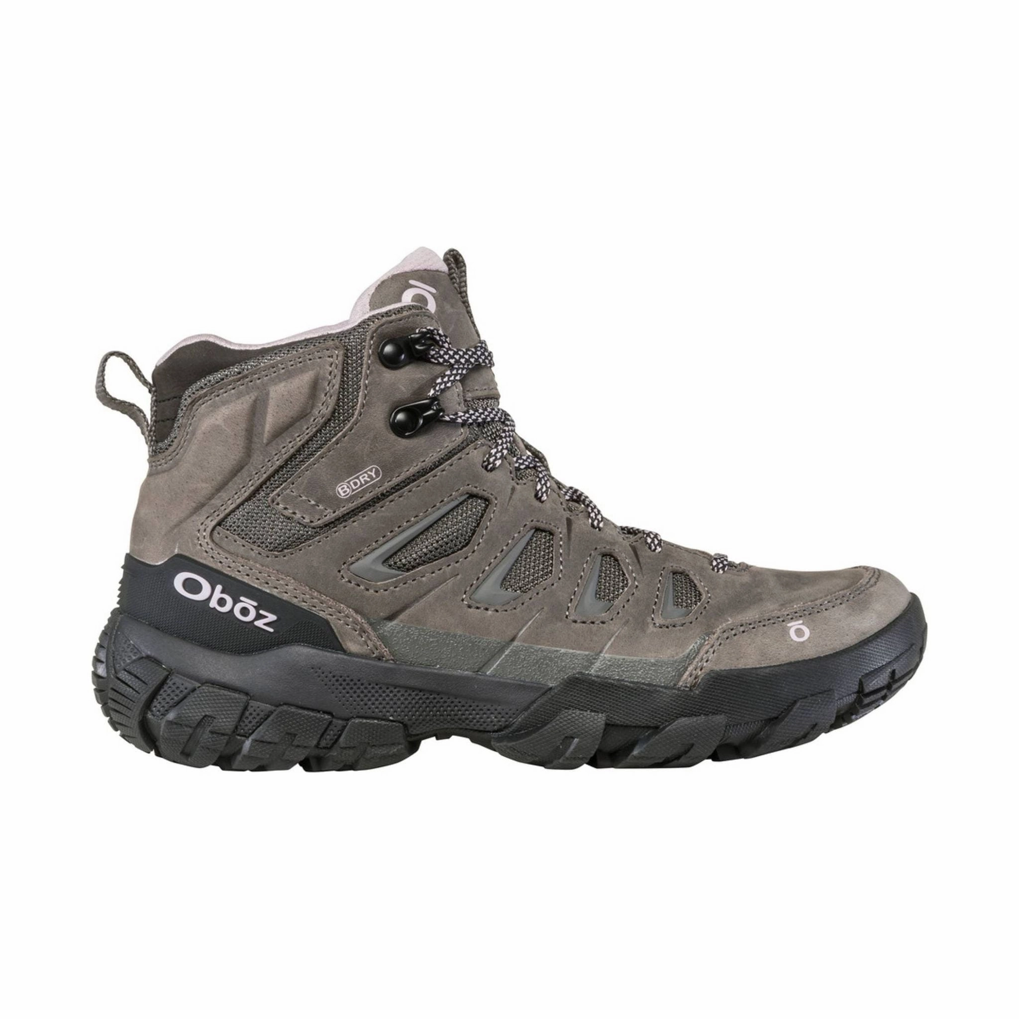 Oboz Women's Sawtooth X Mid B-DRY Waterproof Hiking Boot - Charcoal Adjustable Strap Mechanism Breathable fabric