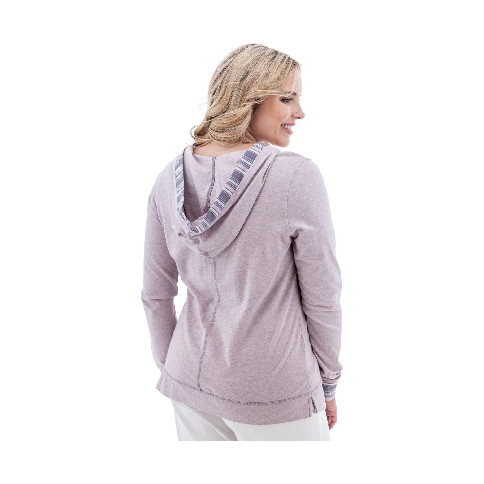 Old Ranch Women's Marlee Organic Lightweight Hoodie - Iris product festival wearability aesthetic features