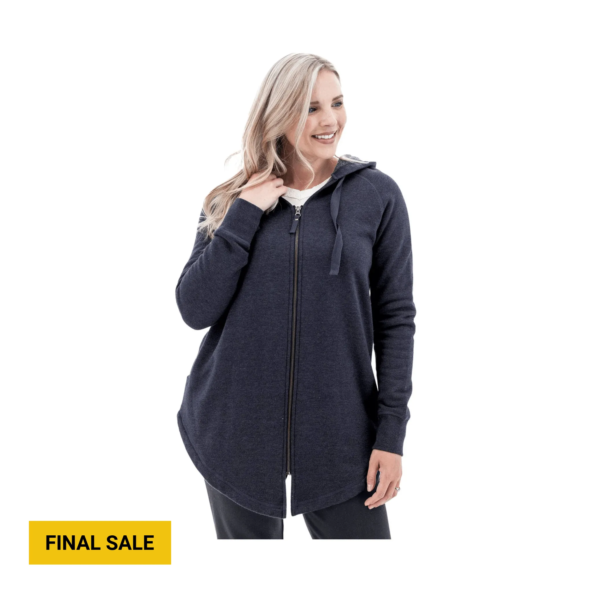 Removable product group cooperation Old Ranch Women's River Oversized Fleece Hoodie - Black Iris