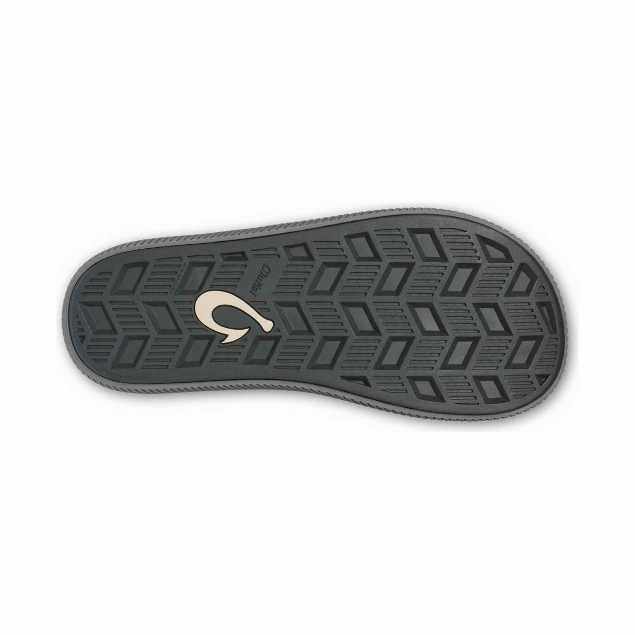 Olukai Men's Ulele Flip Flop - Blue Depth / Charcoal Textured Footbed Fresh Air