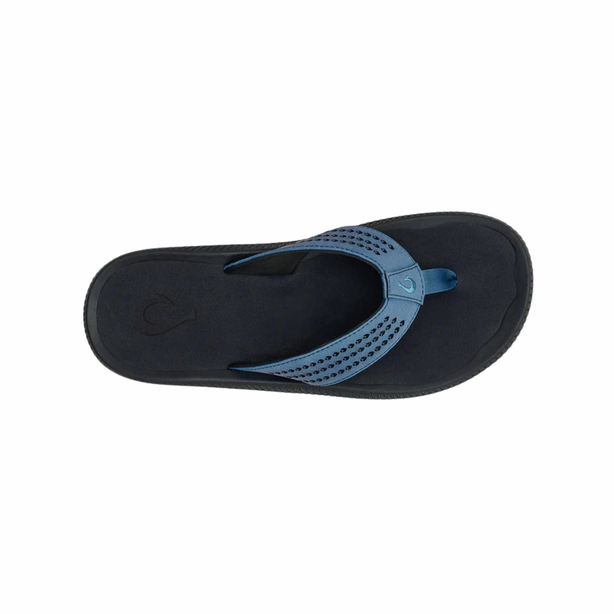 Snack Run Lightweight Outdoor Footwear Olukai Men's Ulele Flip Flop - Blue fog/ Lava Rock