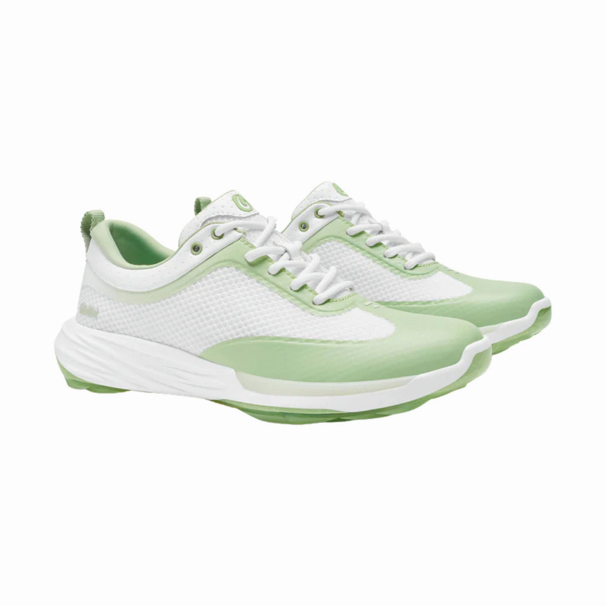 Olukai Women's Makena Golf Shoes - Bright White/Mint Lace Free