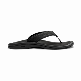OluKai Women's Ohana Sandals - Black Active Motion Chic Durable