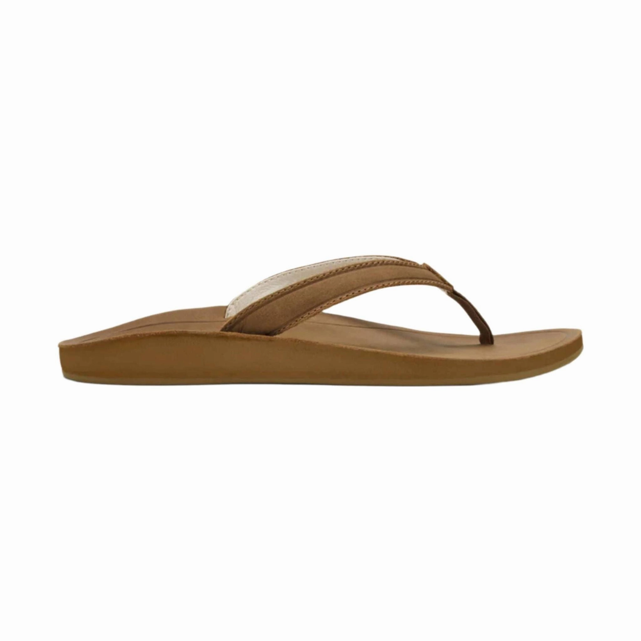 OluKai Women's Southshore Waterproof Leather Sandals -  Toffee Walking Sandals